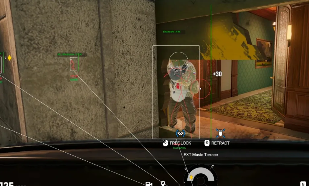 The Finals Cheats ESP snaplines through a doorway